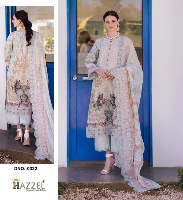 HAZZEL 0322 COTTON PAKISTANI SUITS IN INDIA