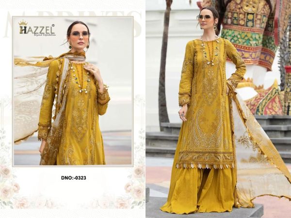 HAZZEL 0323 COTTON PAKISTANI SALWAR SUITS