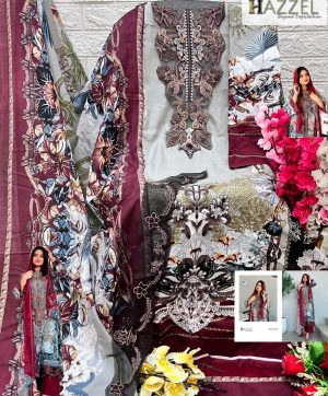 HAZZEL 0324 COTTON PAKISTANI SALWAR SUITS