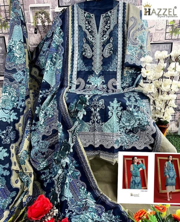 HAZZEL 0325 COTTON EMBROIDERED SALWAR SUITS