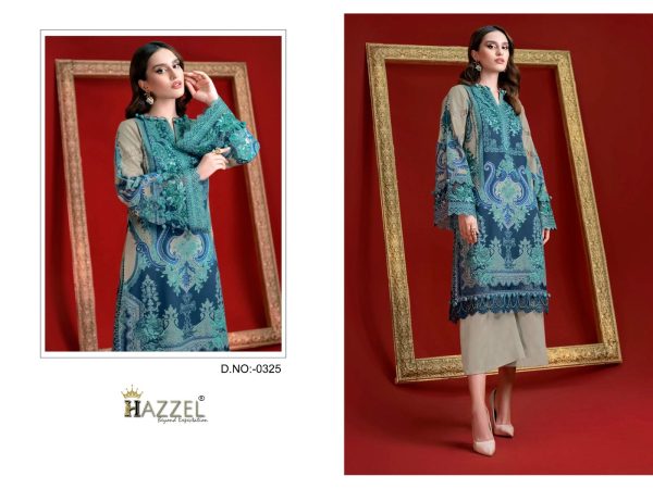 HAZZEL 0325 COTTON EMBROIDERED SALWAR SUITS