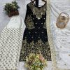 HK 1695 DESIGNER PLAZZO SUITS WHOLESALE IN INDIA