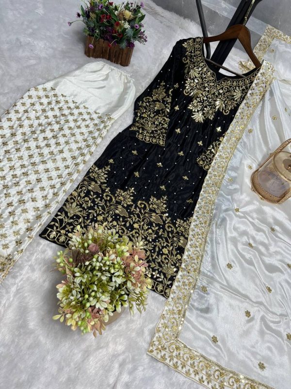 HK 1695 DESIGNER PLAZZO SUITS WHOLESALE IN INDIA