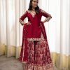 HK 1702 DESIGNER SHARARA SUITS WOLESALE