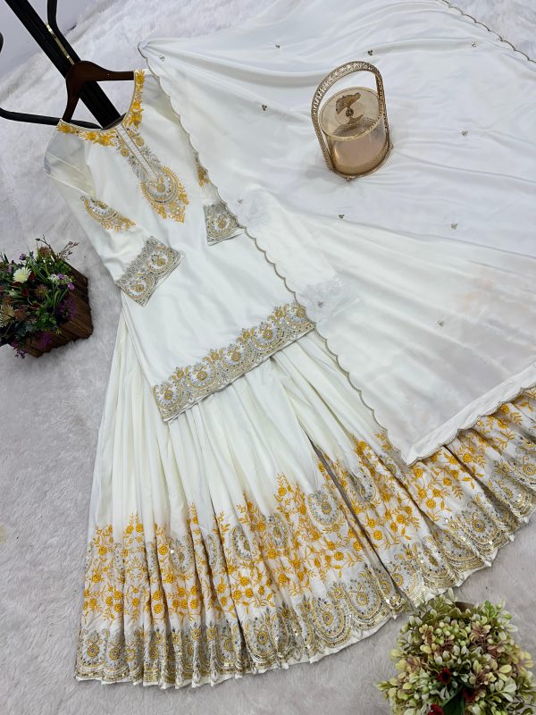 HK 1704 A DESIGNER PLAZZO SUITS WHOLESALE