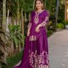HK 1704 B DESIGNER PLAZZO SUITS WHOLESALE