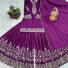 HK 1704 B DESIGNER PLAZZO SUITS WHOLESALE