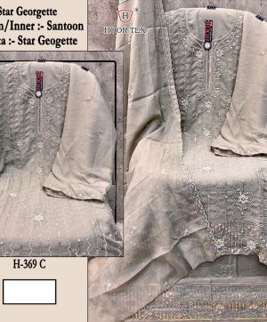 HOOR TEX H 369 C GEORGETTE PAKISTANI SALWAR SUITS