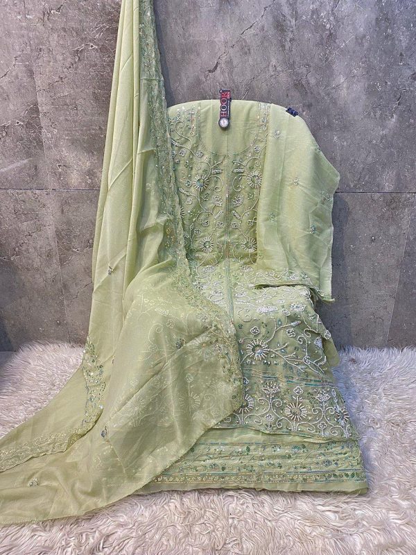 HOOR TEX H 372 C GEORGETTE PAKISTANI SUITS IN INDIA