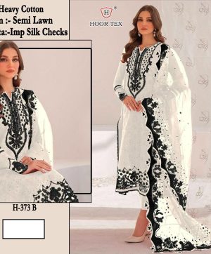 HOOR TEX H 373 B COTTON PAKISTANI SALWAR SUITS