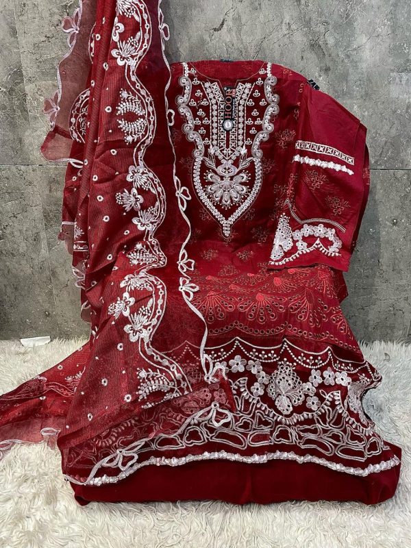 HOOR TEX H 373 C COTTON PAKISTANI SALWAR SUITS