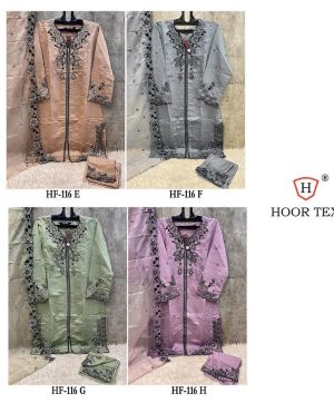 HOOR TEX HF 116 E F G H READYMADE PAKISTANI SUITS