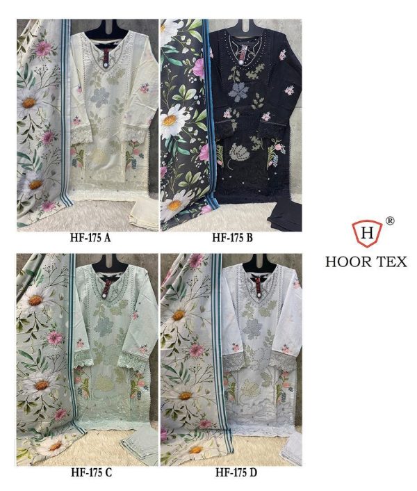 HOOR TEX HF 175 A B C D READYMADE COTTON SUITS