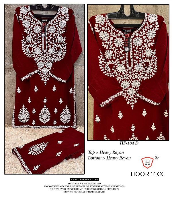 HOOR TEX HF 184 A B C D READYMADE PAKISTANI SUITS