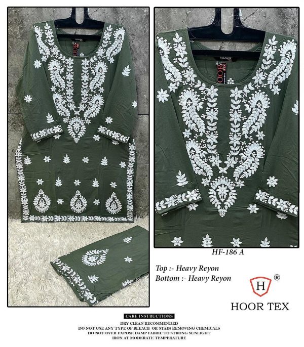 HOOR TEX HF 186 A B C D READYMADE PAKISTANI SUITS