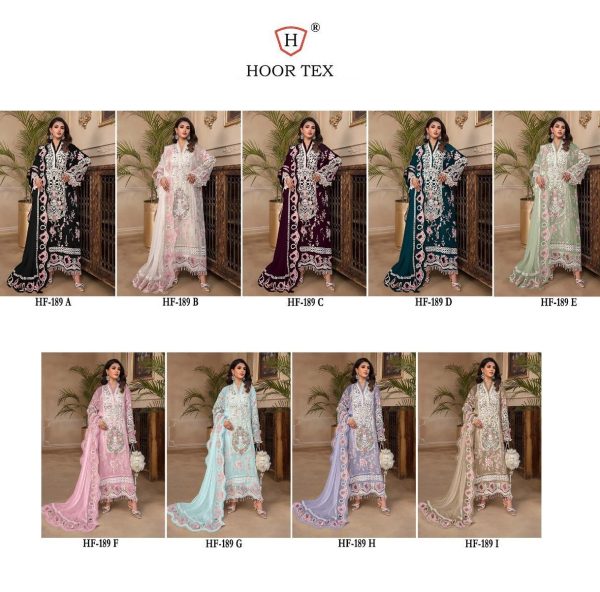 HOOR TEX HF 189 A TO I READYMADE PAKISTANI SUITS
