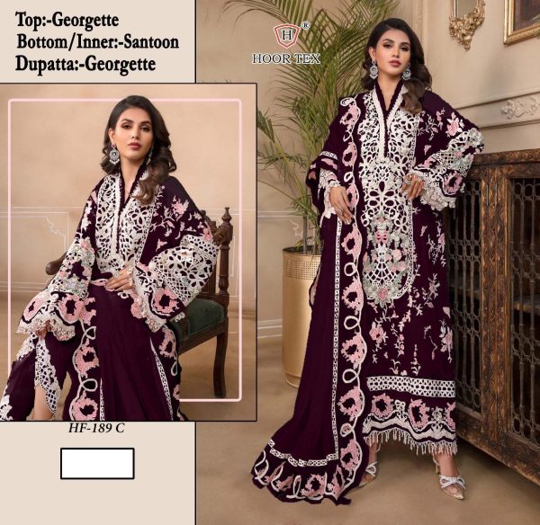 HOOR TEX HF 189 A TO I READYMADE PAKISTANI SUITS