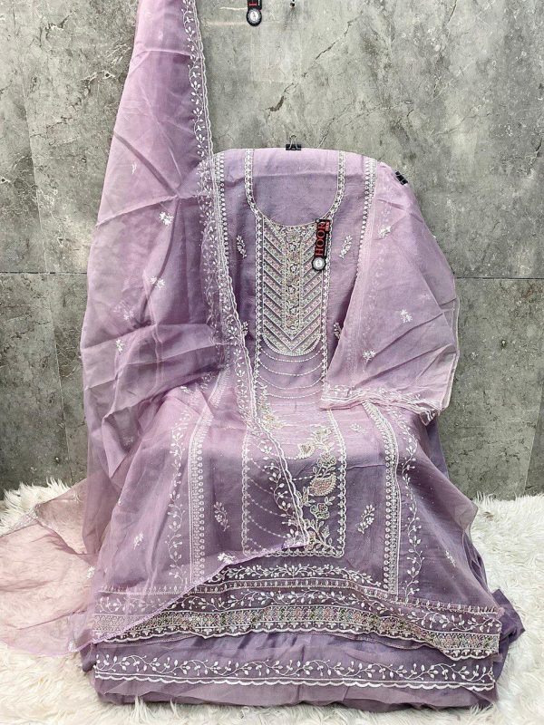 HOOR TEX OR 84 A B C D ORGANZA PAKISTANI SUITS