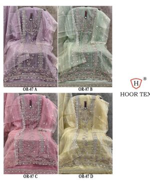 HOOR TEX OR 87 A B C D PAKISTANI SUITS WHOLESALE