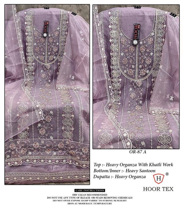 HOOR TEX OR 87 A B C D PAKISTANI SUITS WHOLESALE