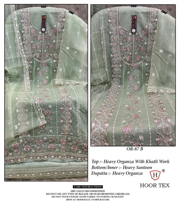 HOOR TEX OR 87 A B C D PAKISTANI SUITS WHOLESALE