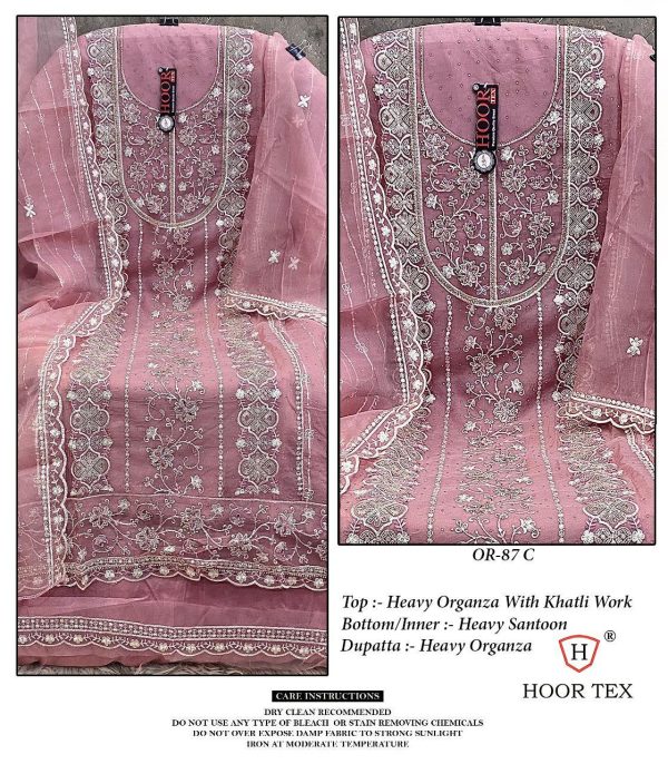 HOOR TEX OR 87 A B C D PAKISTANI SUITS WHOLESALE