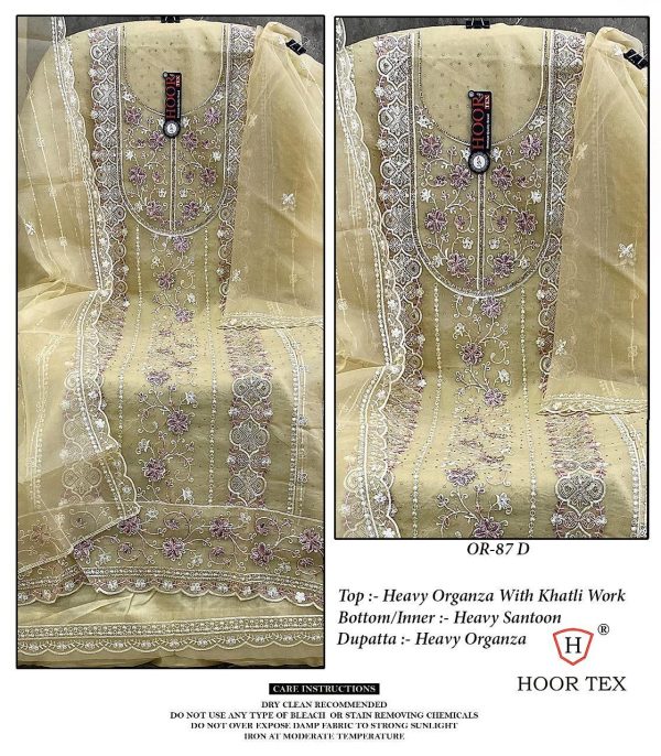HOOR TEX OR 87 A B C D PAKISTANI SUITS WHOLESALE