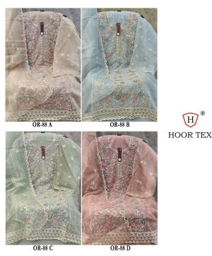 HOOR TEX OR 88 A B C D PAKISTANI SUITS WHOLESALE