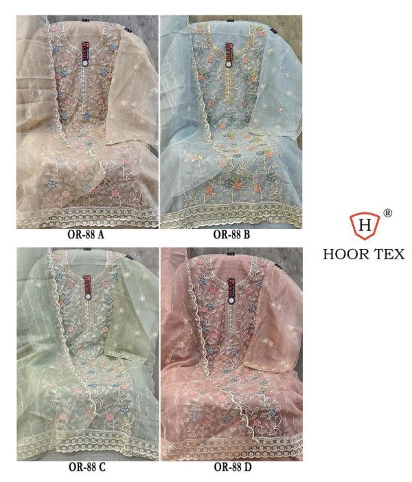 HOOR TEX OR 88 A B C D PAKISTANI SUITS WHOLESALE