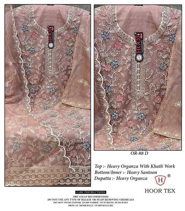 HOOR TEX OR 88 A B C D PAKISTANI SUITS WHOLESALE