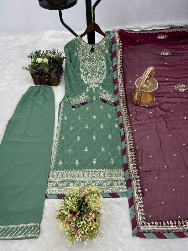 JENNY DESIGNER JD 607 PLAZZO SUITS WHOLESALE