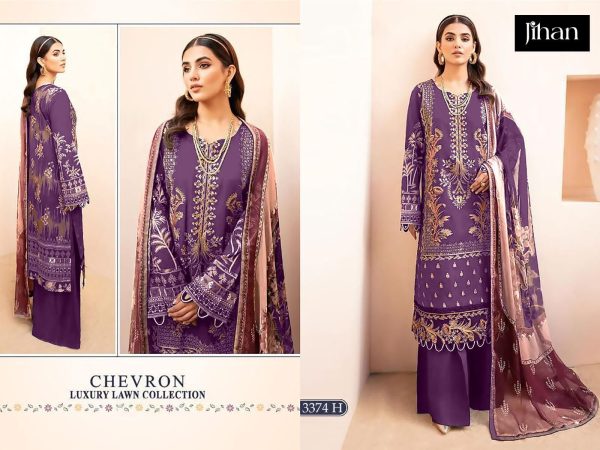 JIHAN 3374 H PAKISTANI COTTON SALWAR SUITS