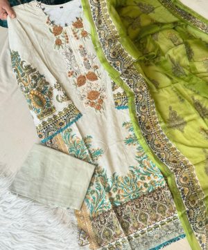 JIHAN 3803 COTTON EMBROIDERED SALWAR SUITS