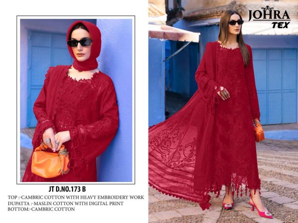 JOHRA TEX JT 173 B COTTON SALWAR SUITS WHOLESALE