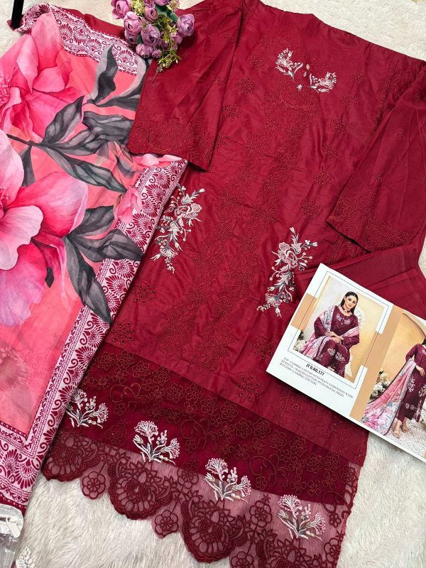 JOHRA TEX JT 177 COTTON EMBROIDERY SUITS