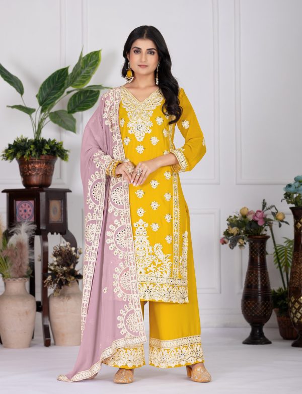 KARMA FASHION KF 1688 B DESIGNER PLAZZO SUITS