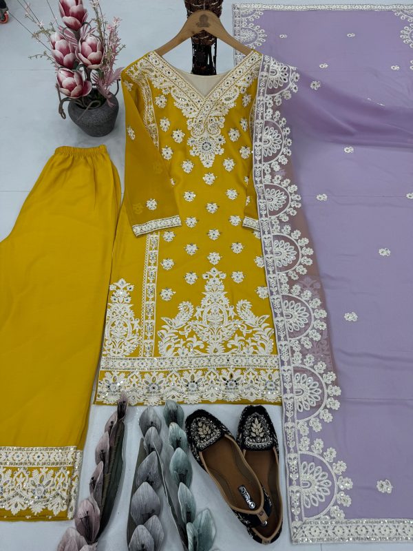 KARMA FASHION KF 1688 B DESIGNER PLAZZO SUITS