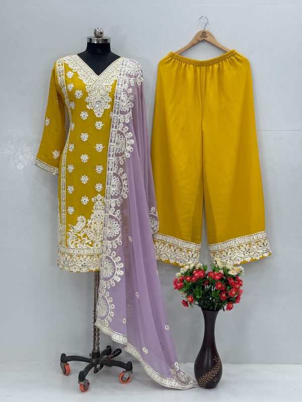 KARMA FASHION KF 1688 B DESIGNER PLAZZO SUITS