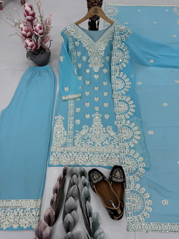 KARMA FASHION KF 1688 C DESIGNER PLAZZO SUITS