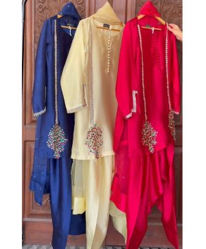 KARMA FASHION KF 1689 HEAVY NATURAL CREAP FARSHI SUITS