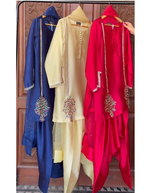 KARMA FASHION KF 1689 HEAVY NATURAL CREAP FARSHI SUITS