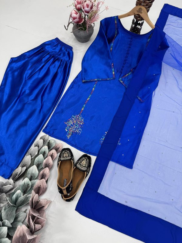 KARMA FASHION KF 1689 HEAVY NATURAL CREAP FARSHI SUITS