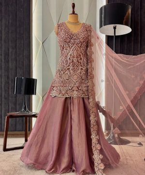KARMA FASHION ST 203 B DESIGNER PLAZZO SUITS