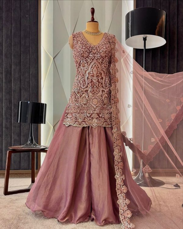 KARMA FASHION ST 203 B DESIGNER PLAZZO SUITS