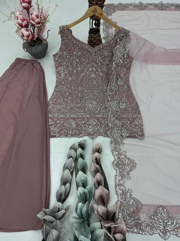 KARMA FASHION ST 203 B DESIGNER PLAZZO SUITS