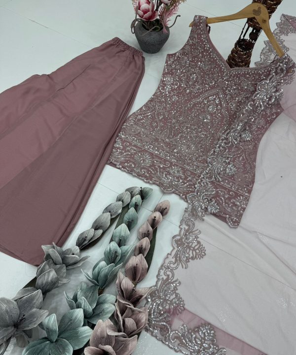 KARMA FASHION ST 203 B DESIGNER PLAZZO SUITS
