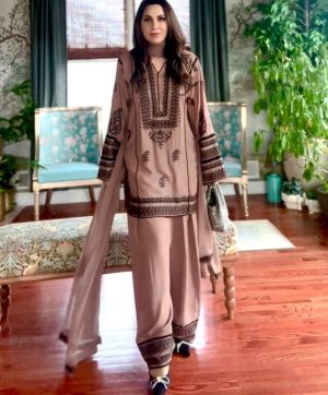 KARMA FASHION ST 214 A NATURAL SILK SALWAR SUITS