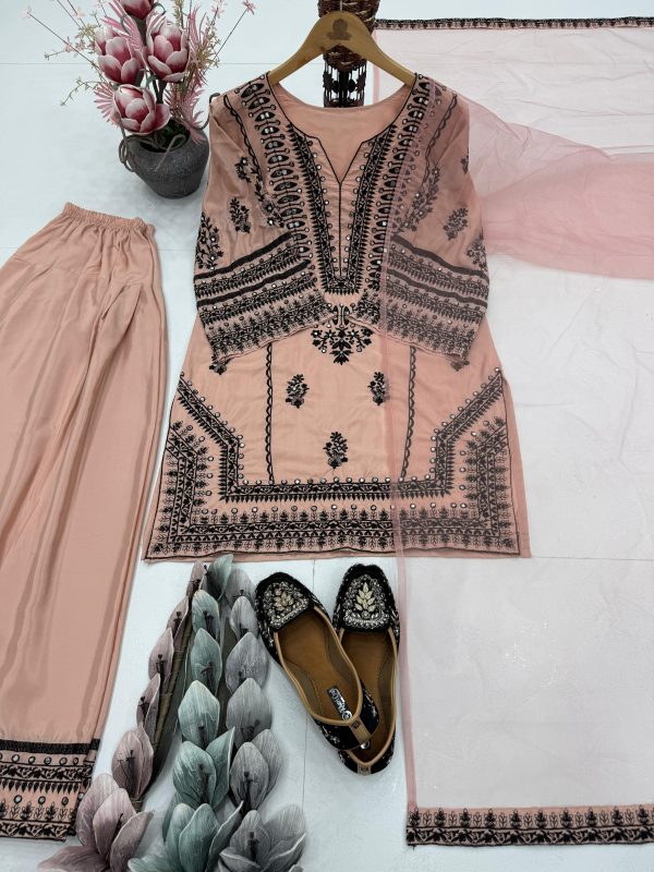 KARMA FASHION ST 214 A NATURAL SILK SALWAR SUITS