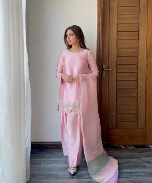 KARMA FASHION ST 216 NATURAL CREAP FARSHI SUITS