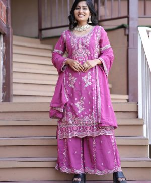 KAVYA FAB KF 3162 A PLAZZO SUITS WHOLESALE